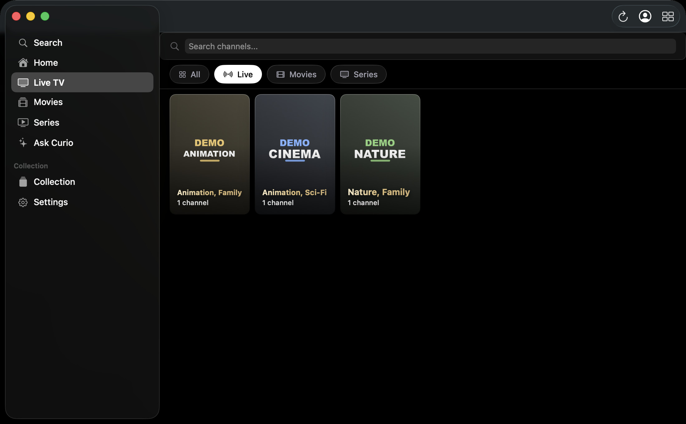 Channel groups on the Mac