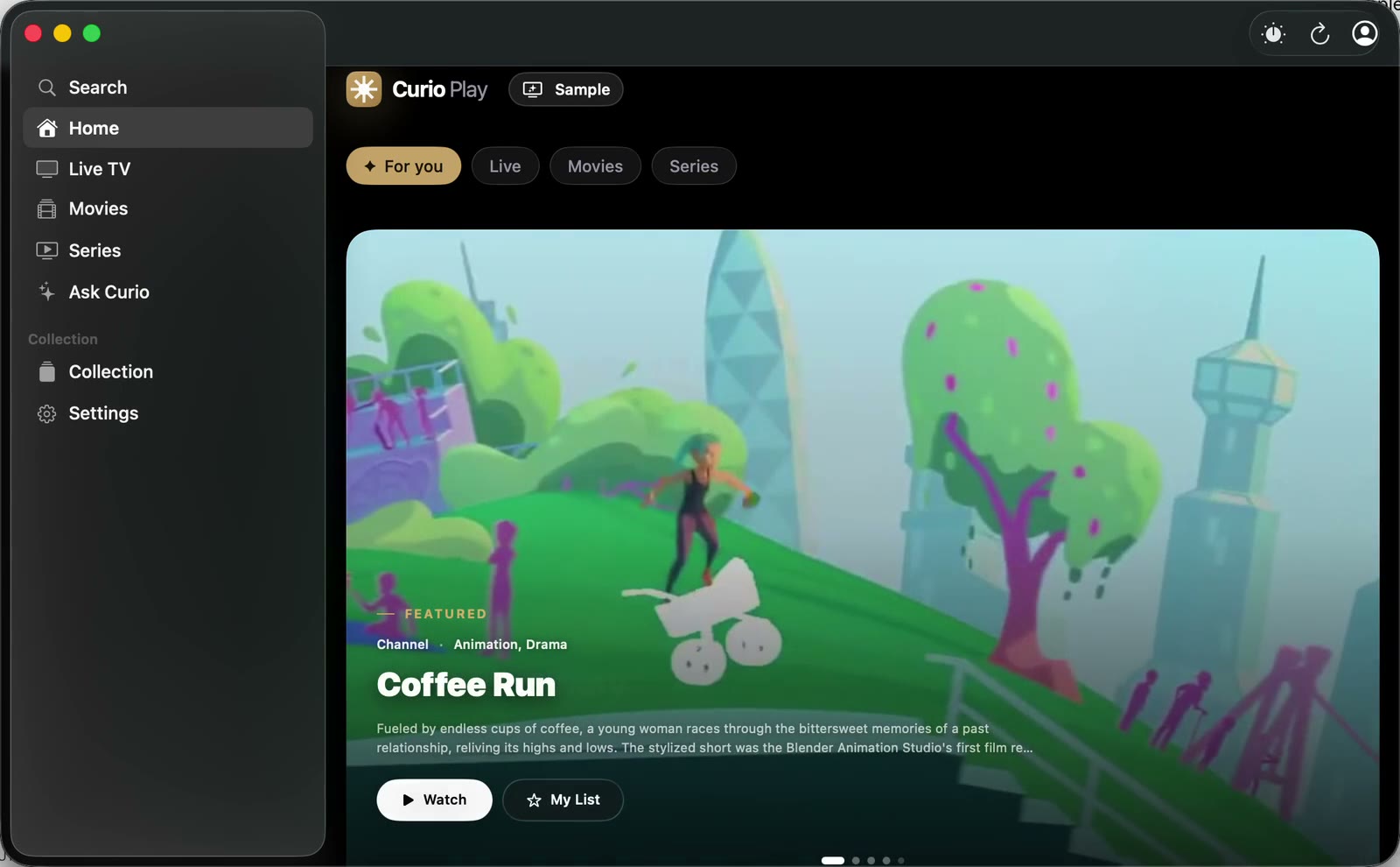 CurioPlay on the Mac